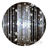 Beleuchtung Silber Linien Schwarz Kreis Geburtstag Hintergrund